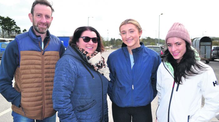 Tim, Paula and Sophie O’Donovan with Aisling Twomey all from Leap at the recent Cheval Ride in Skibbereen (Photo Anne Minihane)