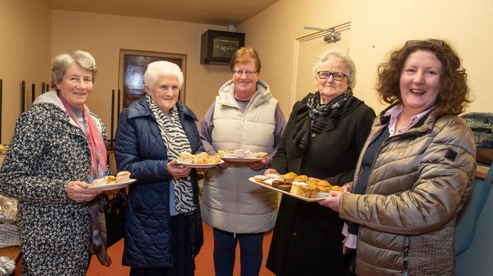 At the Castletown-Kinneigh Community Hall at the presentation of a cheque for €30,000 to Enable Ireland were supporters Sheila Foley, Castletown; Laura Sheehan, Coppeen; Nora O’Driscoll, Coppeen; Nuala Lordan, Coppeen and Eithne Wilson, Castletown from the Castletown Fundraising Group. The group has supported Enable Ireland’s Lavanagh Children’s Centre for over forty years. Their annual walk or cycle rally will be held in Coppeen on Sunday June 30th.   (Photo: John Allen)