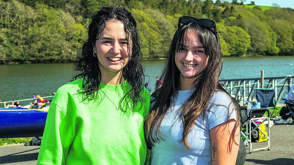 At the Kilmacsimon Rowing Club’s time trials were Freya Dunne, Bandon and Kate Murphy, Innishannon. (Photo: Andy Gibson)