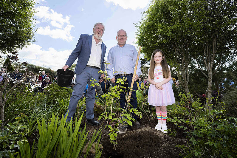 Family of baby Harvey make special dedication at Donor Commemorative Garden Image