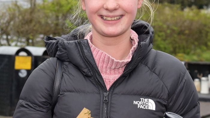 Chloe Banville, Clonakilty was all ready to enjoy some lunch at the Friday market.  (Photo: Martin Walsh)