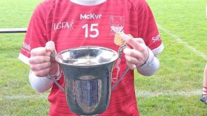 Katie Crowley, Courcey Rovers and Cork U16B ladies football winner.