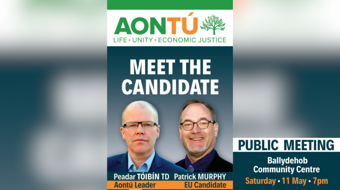 Aontú candidate Patrick Murphy - Join me in giving the Government a drubbing Image
