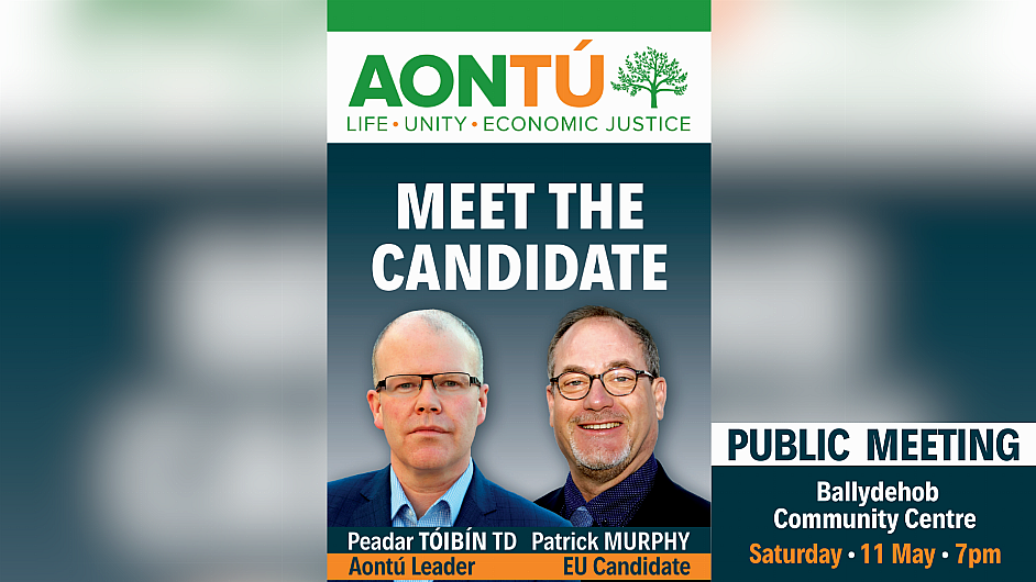 Aontú candidate Patrick Murphy - Join me in giving the Government a drubbing Image