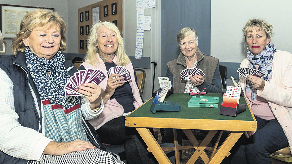 Beda Community Hall held a club day last Saturday to showcase facilities to clubs and organisations in the local area. At the event were members of Curraghcrowley Bridge Club – Lucia Murphy, Patty Mullany, Mary Murphy and Catherine Barron. 										           		               (Photo: Andy Gibson)