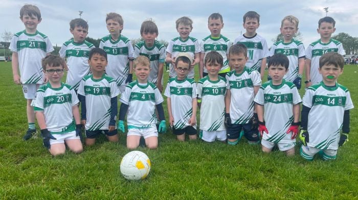 Ilen Rovers U8 boys had their first blitz of the season in Castlehaven last Saturday and played some great football. Back (from left): Tadhg Holland, Patrick O’Driscoll, Tadhg Barry, Noah Harmon, Shane Murphy, Killian O’Mahony, Rowan O’Driscoll, Sean O’Sullivan and Cuan Putz. Front (from left): Eoghan Collins, Edward Sweetnam, Daniel Casey, Jerry O’Mahony, Tim Sheehy, Rory Keane, Nicolas McSweeney and Archie Desmond.