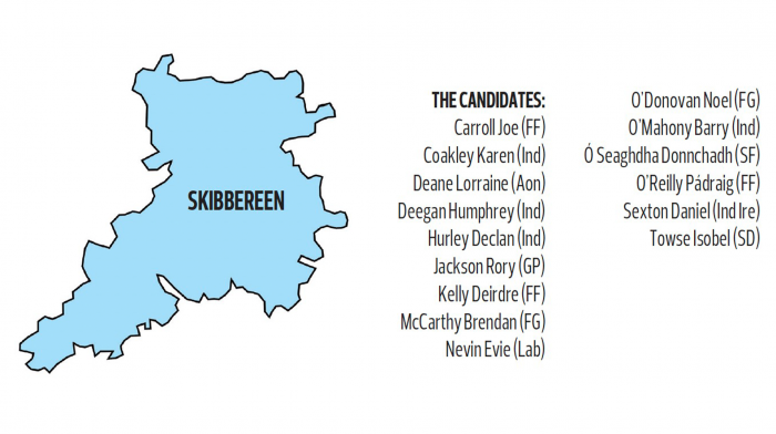 Skibbereen could be most hotly-contested area with 15 in running for five seats Image