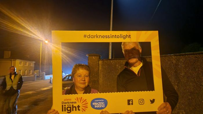 Mary and Tony Twomey taking part in the Drinagh DIL walk.