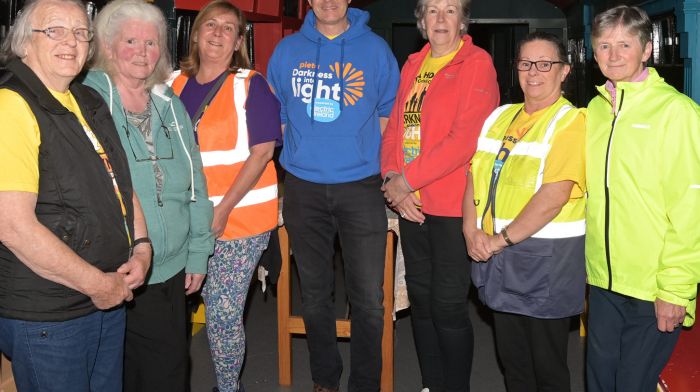 Some of the helpers at the Clonakilty Darkness into Light event (left to right): Frances Stanley, Helen Hayes, Caroline Hayes, Paul Hayes, Mary Finn, Carmel Calnan and Julien McDermott. Photo: Martin Walsh.