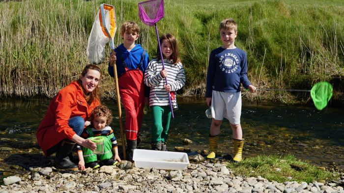 Fiona Prendeville of Courcey Sustainability Group with Fiachra Coakley, Tadhg Coakley, Oliver Reid, and Harry Burchall, all from Ballinspittle, ahead of Ballinspittle Biodiversity Week.