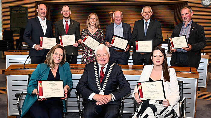 Departing councillors are praised for their contributions to public service Image