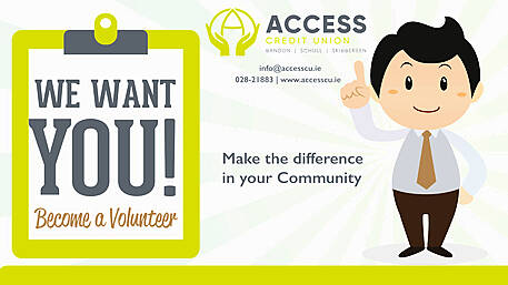 Become a volunteer with Access Credit Union and make a difference! Image