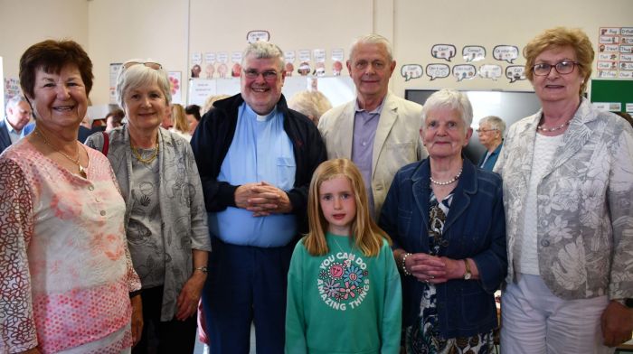 Fr Bernard Cotter, Co PP in Union Hall recently celebrated the 40th anniversary of his ordination to priesthood. Fr Cotter with his first cousins who attended the mass at Castlehaven Church last Sunday morning included (from left): Frances Power, (Carrigaline), Clare Campion (Athlone), Dan Joe and Anne O'Donovan and Alice O'Donovan (Drinagh).   (Photo: Anne Minihane)