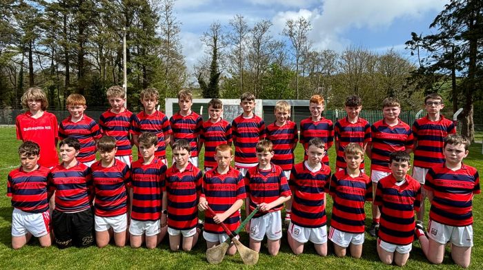 The winning Ballinspittle NS Sciath na Scol boys team included (back, from left): Liam Murphy, Donnchadh Fahy, Tom Harrington, Eoin Downing, Shane Winters, Ciarán O'Leary, Zac Beare, Darragh Moloney, Luke Deely, Conor Hull, John O'Leary and Alex Hipwell. Front (from left): Ronan Fitzgerald, Morgan Ryan, Oran White, Liam Foley, Ross Collins, Sam Twomey, Carthach O'Riordan,  Fionn McLaughlin, Conor Donohoe, Oisín Walsh and Charlie Buckley.  Andrew Duncan is missing from the photo.