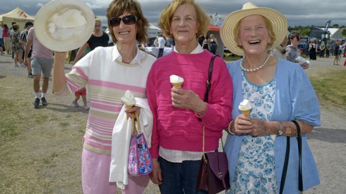 NEWS 9/6/2024 Pictured at Clonakilty agricultural show were sisters Dorothy Drapper, Hilda Ross and Rose Appelbe. Picture Denis Boyle