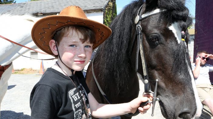 Peadar Williamson from Durrus with his horse at the annual Ballydehob Country Music festival.  (Photo: Carlos Benlayo)