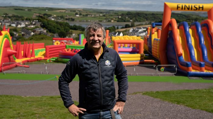 Geoff Wycherley , owner, outside the latest attraction, the Rebel Rampage.