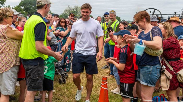 The 27th Innishannon Steam and Vintage Rally took place over the bank holiday weekend. Irish international and Munster rugby player, Jack Crowley, opened the rally.   (Photo: Andy Gibson)