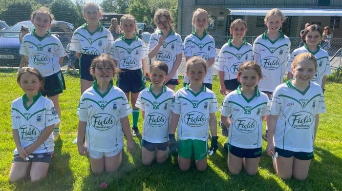 The Ilen Rovers U10 girls started off their season with a series of mini games against Kilmacabea last Sunday. It was a glorious morning and they played some great football. Back (from left): Aoife Cadogan Pyburn, Ciara Cottrell, Ella Keane, Ella Jennings, Eddie Reilly, Hannah Sheehy, Rathnaid Whooley and Emma O’Driscoll.  Front (from left): Éirinn O’Driscoll, Ina O’Driscoll, Nell McCarthy, Méabh Collins, Ella Crowley and Emma Keohane.