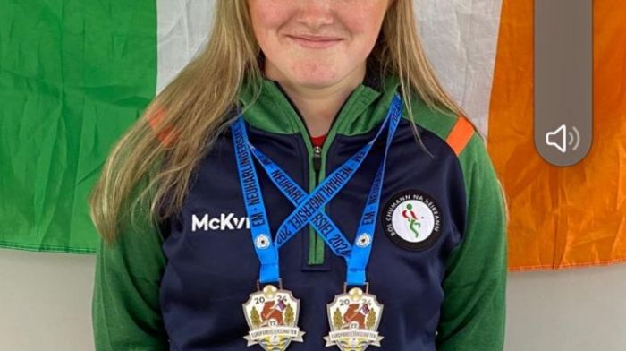 Róisín Allen picked up two bronze medals as part of the U18 girls team representing Ireland at the recent European Road Bowling Championships in Germany.