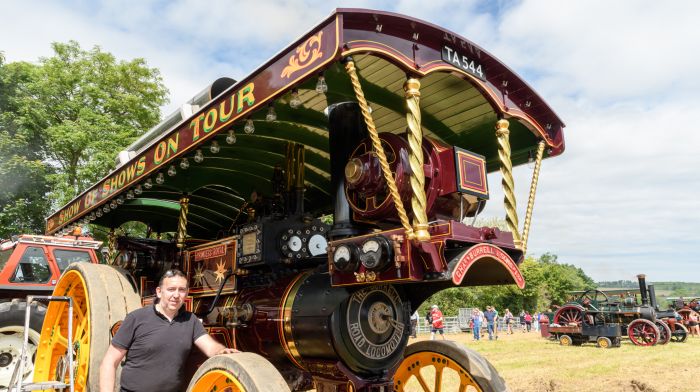 Barry Lordan from Kilpatrick in Bandon with the family-owned 1911 built Burrell Showman’s Engine 'Princess Royal' at the 27th annual Innishannon Steam and Vintage Rally which was held in aid of the Irish Cancer Society.  (Photo: David Patterson)