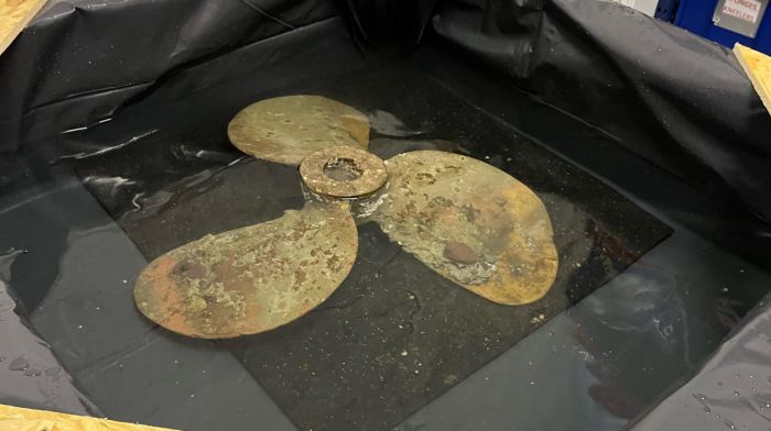 WWI sub propeller set for restoration Image