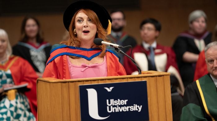 WATCH: Samantha Barry inspires women as she collects her honorary doctorate Image