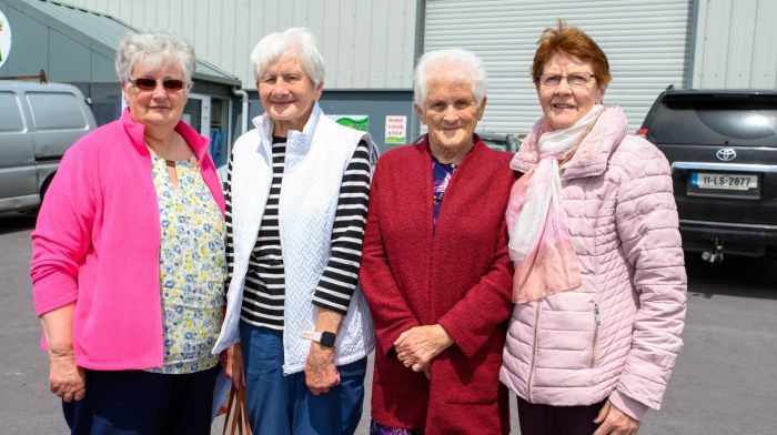 At the Castletown Fundraising Rally in Coppeen, in support of Enable Ireland were Rose Cronin, Coppeen; Mary Manning, Terelton; Nora Sheehan, Coppeen and Bina O’Brien, Enniskeane.
Right: Clara McCarthy and Aoife Hurley from Castletown at the rally. (Photos: John Allen)