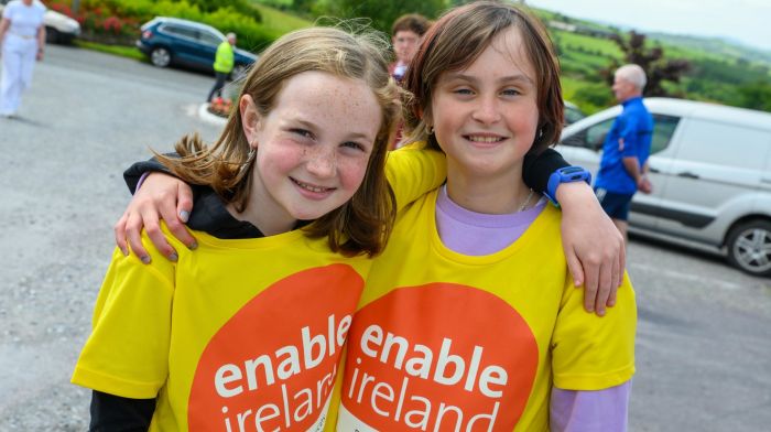 REPRO FREE
Pictured at the Castletown Fundraising Rally, Coppeen, Co. Cork in support of Enable Ireland are Clara McCarthy and Aoife Hurley from Castletown.
Picture. John Allen