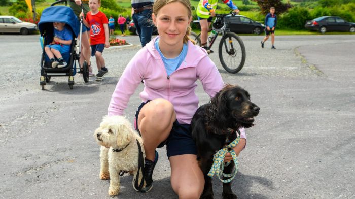 Sadhbh Fehily with Snowy and Milly from Coppeen at the Castletown fundraising rally which was held in aid of Enable Ireland.   (Photo: John Allen)