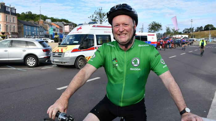 John Crowley, Rosscarbery, enjoying the sunshine at the Wild Atlantic Mizen Cycle on Saturday last.