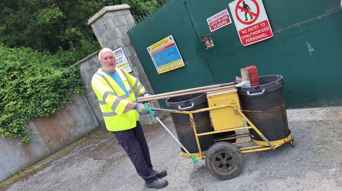 Best of luck is wished to Finbarr Corcoran from Dunmanway who is retiring after thirty years of service with Cork County Council.