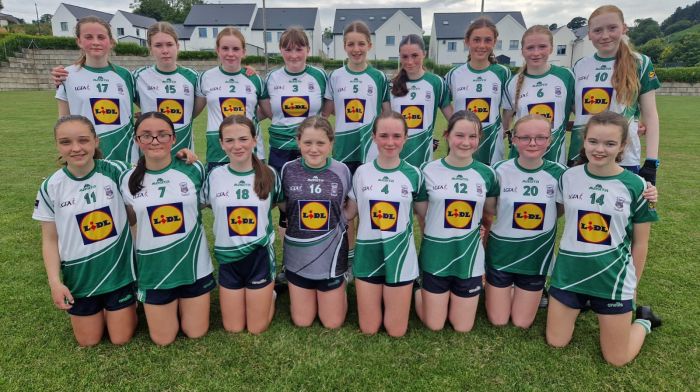 The Ilen Rovers U14B girls had two league wins this week against St Colum’s and Rosscarbery. Back (from left) Ciara Collins, Grace Fitzgerald, Neasa Daly, Siobhan Hickey, Robyn Whooley, Maria Connolly, Izzy O’Flynn, Lucy O’Driscoll and Alannah O’Driscoll. Front (from left) Maggie Hallihane, Laura Mae Coakley, Annie Collins, Aisling Hickey, Juliette Field, Tara Duggan, Mia Crowley and Claire Collins.