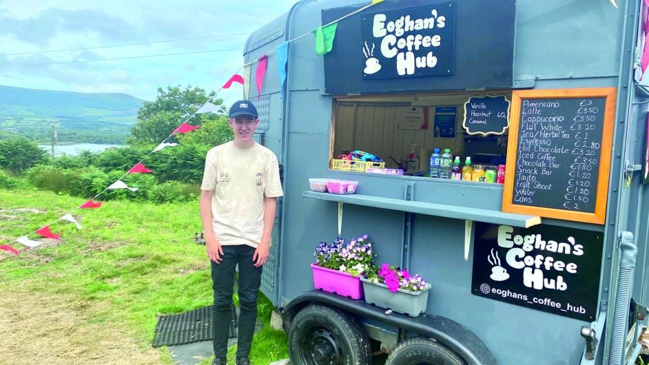 Eoghan’s café is at the hub of the action on Bere island Image