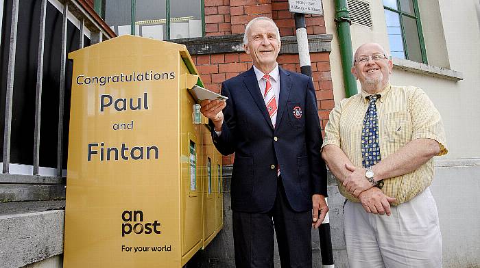 Skibbereen post boxes turn gold to honour Paul & Fintan! Image