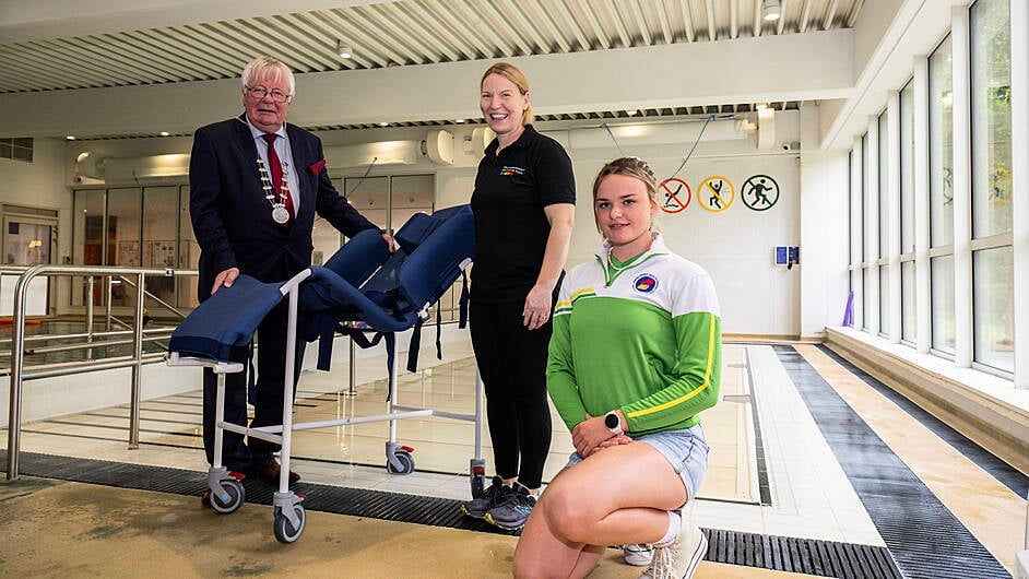 New accessible chair for Dunmanway therapy pool Image