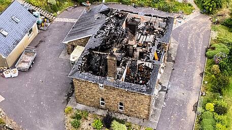 Home gutted after lightning leads to fire Image