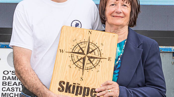 Noel O’Sullivan, fisherman of the year, with his mum Margaret O’Sullivan.  (Photo: Anne Marie Cronin)