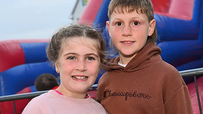 Rosie Harte, Timoleague and her cousin Ed McCarthy, Skibbereen enjoying the Timoleague Harvest Festival. (Photo: Martin Walsh)