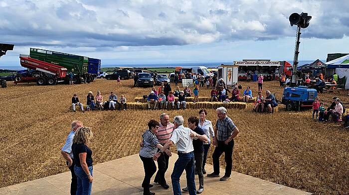 The DeCourcey parish set dancers having a great time at the DeCourcey vintage day which was held on bank holiday Monday.