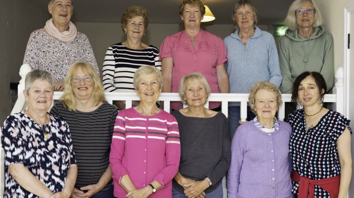 Members of the women’s retirement group - top, from left: Juanita Zuend, Rose O'Donovan, Nuala Daly, Sue Goss, Jenny Kirby. Below: Janet Ryan, Corrine Fenton, Eily O'Mahony, Maureen Hill, Margaret McCarthy and Sioban O'Leary.