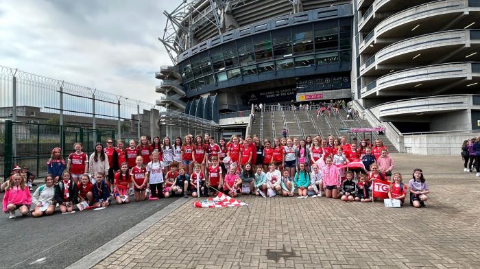 The Bandon Camogie Club travelled by coach to Dublin for the All-Ireland camogie finals at Croke Park on Sunday, 12th. Cork was successful in both the intermediate and senior finals, defeating Kilkenny by one point and Galway by three points respectively