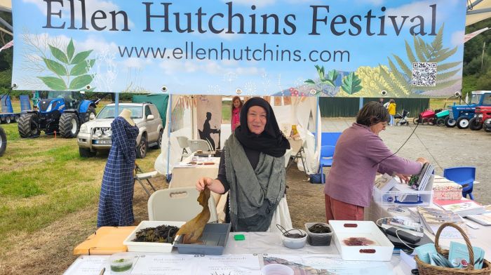 Frances Gallagher on the Ellen Hutchins Festival stall at the Bantry Agricultural Show.