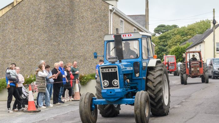 Keith Kingston, Dunmanway, driving a Ford 7600 and followed by his sons Cillian driving a Massey Ferguson 168 and Nathan driving a Massey Ferguson 188, at the Ballygurteen tractor, truck, car and bike run which started in Rossmore. The run was held in aid of the 2D Haematology Ward CUH and the Bone Marrow for Leukaemia Trust.  (Photo: David Patterson)