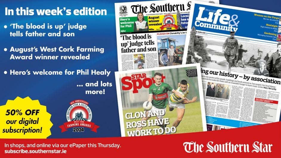 THIS WEEK'S SOUTHERN STAR: 'The blood is up' judge tells father and son; Rowers' homecoming planned for Skibbereen; Hero's welcome for Phil Healy Image