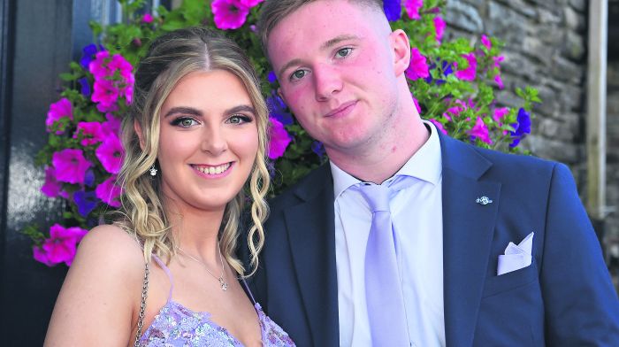 Grace Murphy from Ring and Johnny Walsh from Baltimore at the Sacred Heart Secondary School Clonakilty Debs celebrations.(Photo: Martin Walsh)