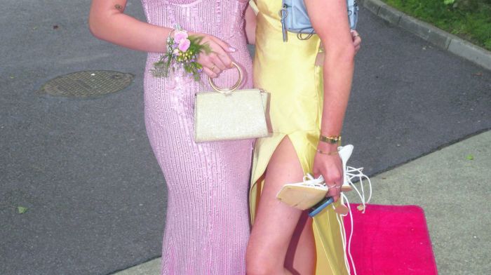 At Bandon Grammar School's graduation ball were Alice Barrett and Amy McCarthy from Bandon(Photo: Denis Boyle)