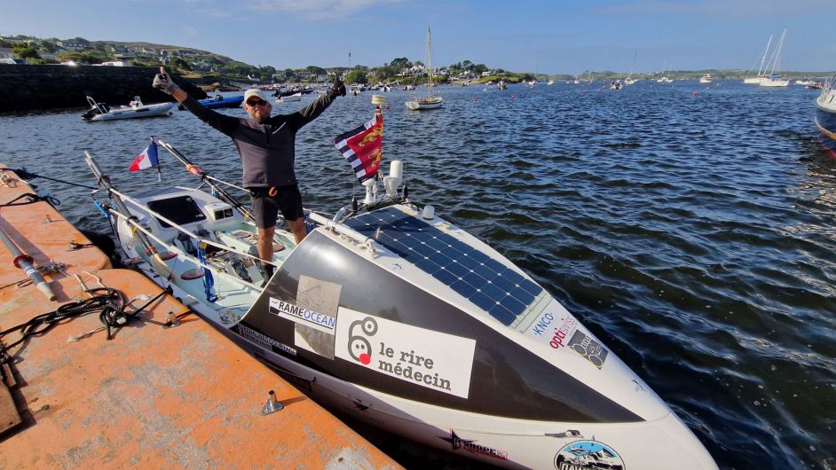 Baltimore gives record-breaking rower Patrick an Irish welcome Image