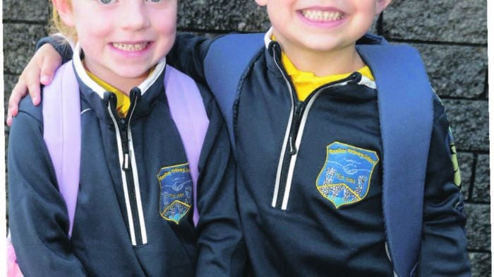 At Bandon primary school were Emma Murphy and Duane
Hickey.
(Photo: Denis Boyle)