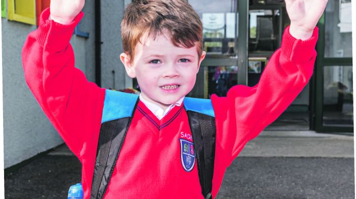 Noah Murphy starting at Scoil an Chroí Ro Naofa in Castletownbere. (Photo: Anne Marie Cronin)